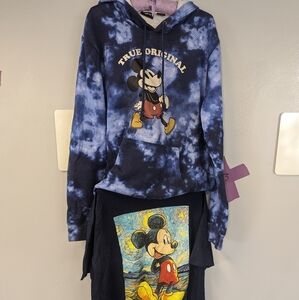 Disney sweatshirt and t-shirt